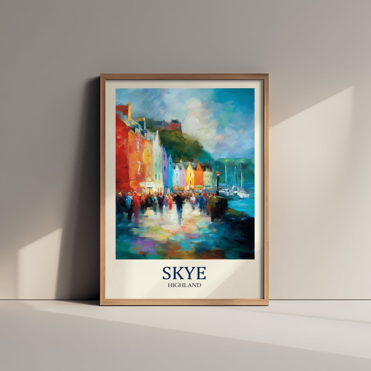Isle of Skye Travel Poster - Impressionist Town Art Print - Colourful Street Painting - Scottish Islands 3/3