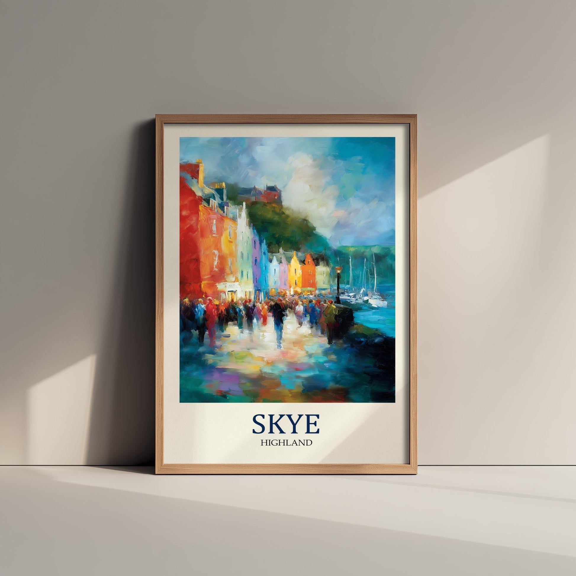 Isle of Skye Travel Poster - Impressionist Town Art Print - Colourful Street Painting - Scottish Islands 3/3