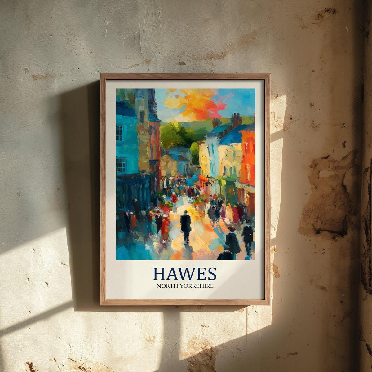 Hawes Travel Poster - Impressionist Town Art Print - Colourful Street Painting - Yorkshire Dales 3/3