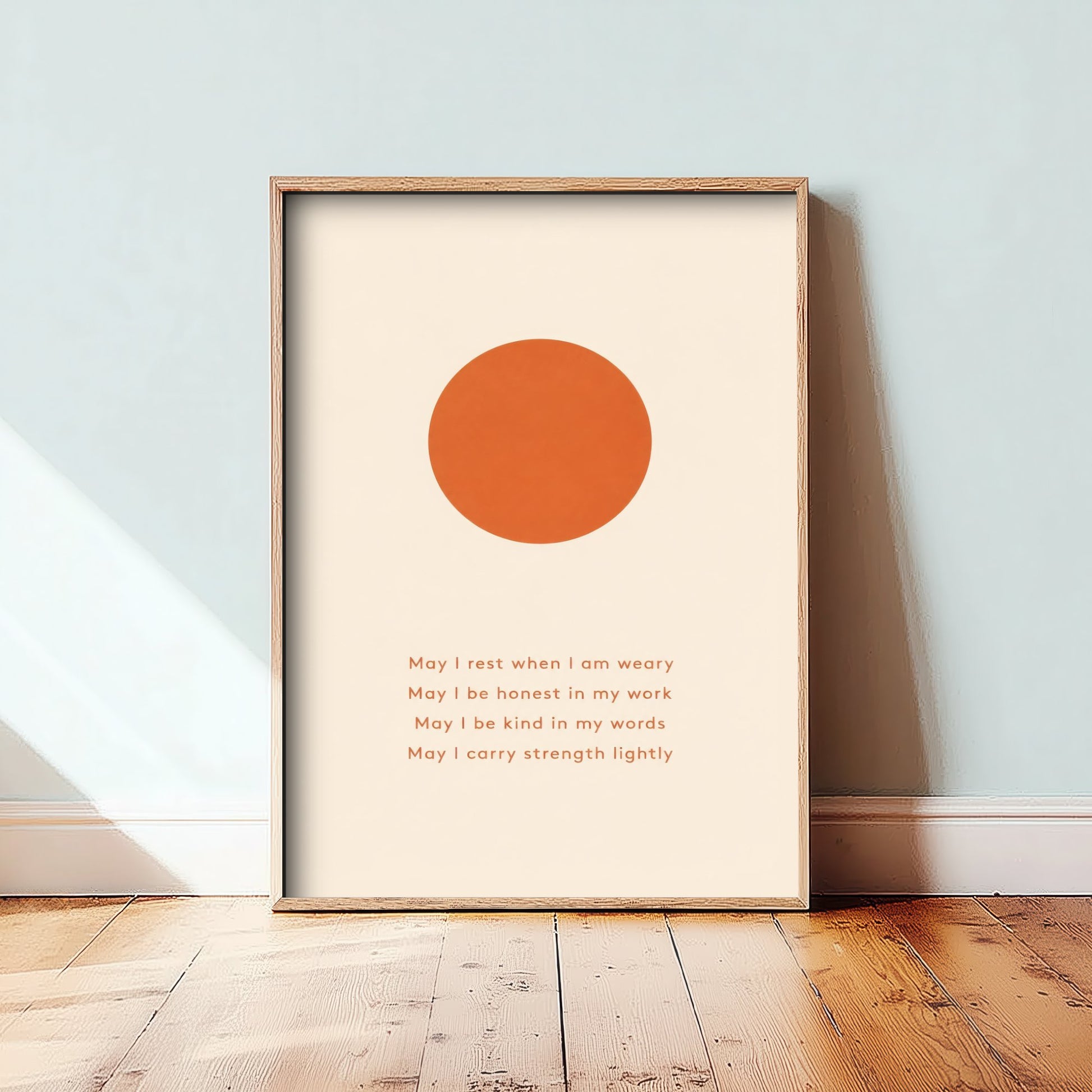 Daily Affirmation Art Print - Boho Sun Poster - Minimalist Quote Illustration Wall Art 2/3