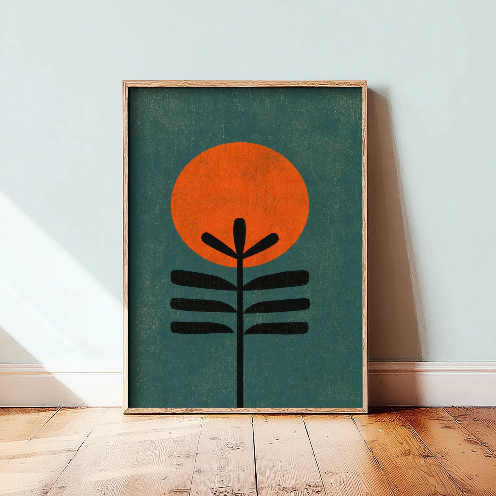 Bauhaus Art Print - Mid Century Plant Poster - Abstract Geometric Illustration - Modern Wall Art 2/3