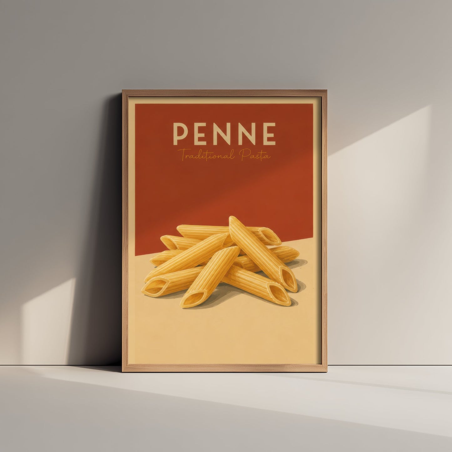 Vintage Penne Art Print - Traditional Pasta Kitchen Poster - Food Illustration - Italian Wall Art 2/3
