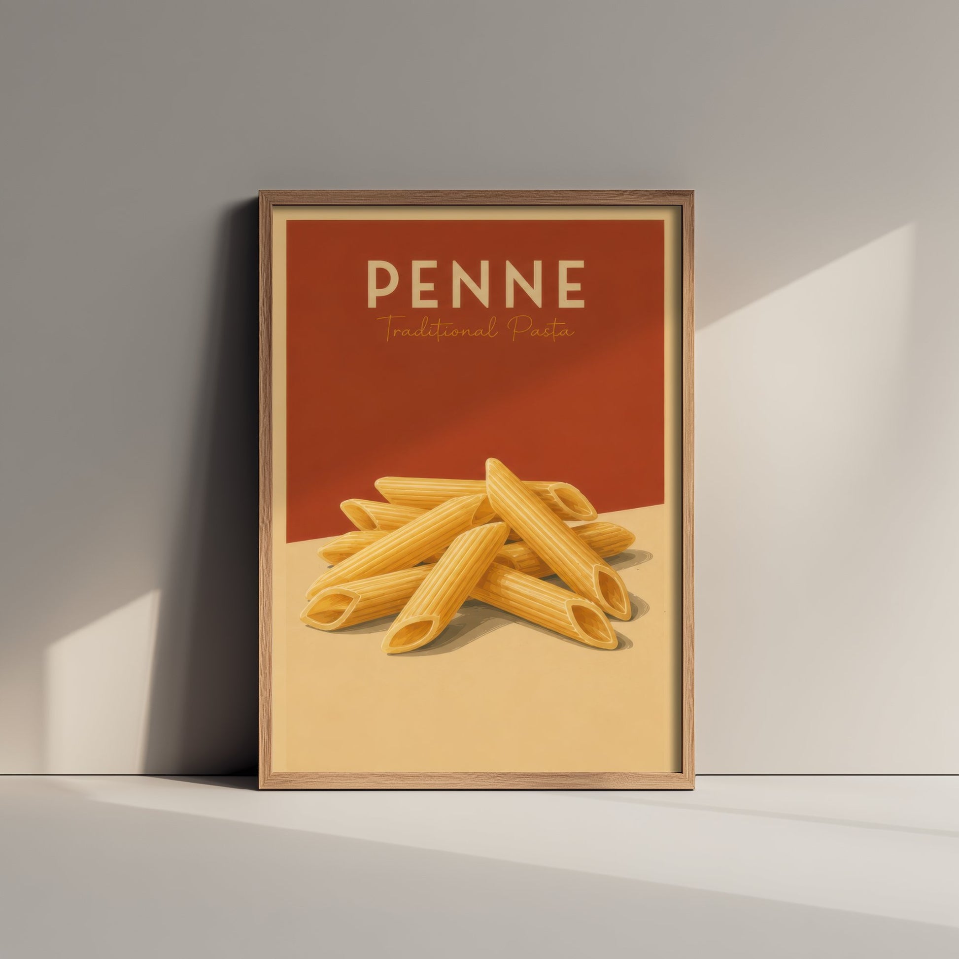 Vintage Penne Art Print - Traditional Pasta Kitchen Poster - Food Illustration - Italian Wall Art 2/3
