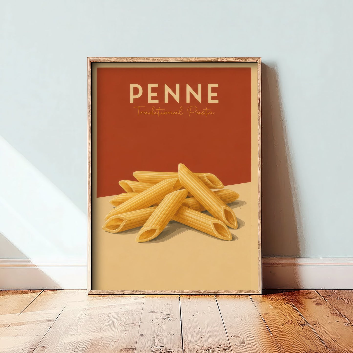 Vintage Penne Art Print - Traditional Pasta Kitchen Poster - Food Illustration - Italian Wall Art 2/3