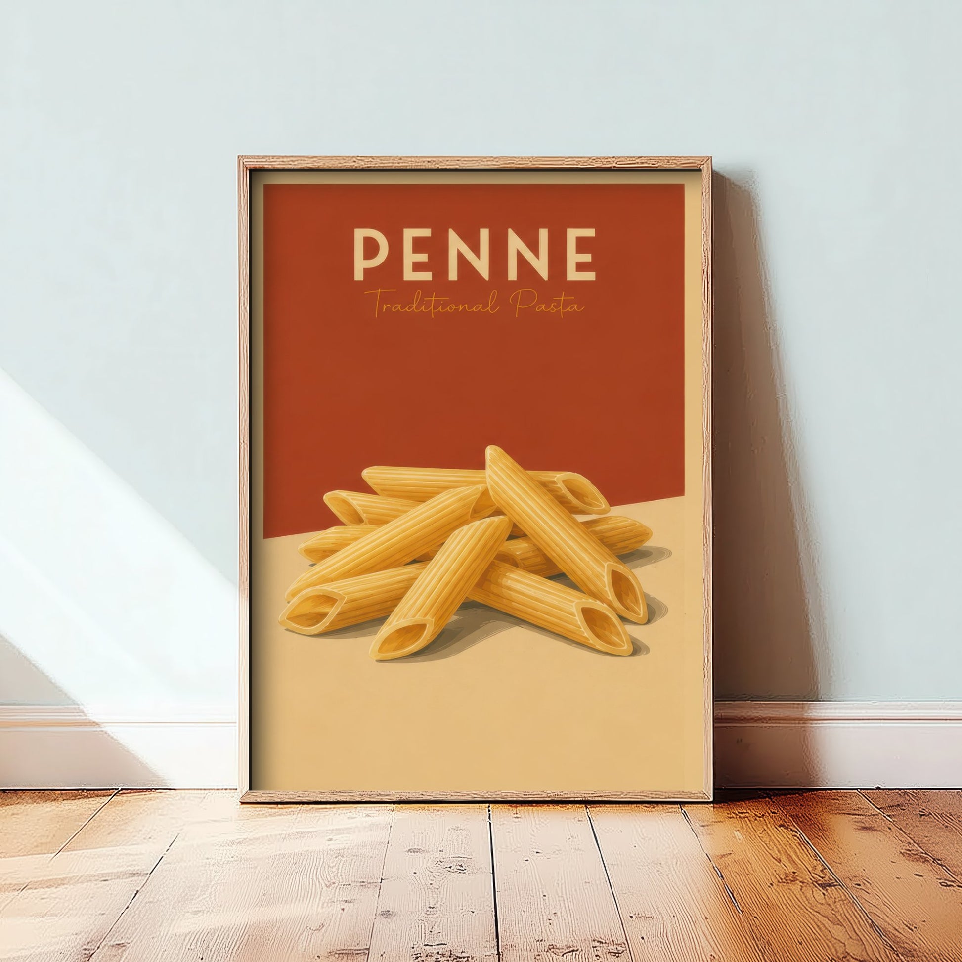 Vintage Penne Art Print - Traditional Pasta Kitchen Poster - Food Illustration - Italian Wall Art 2/3