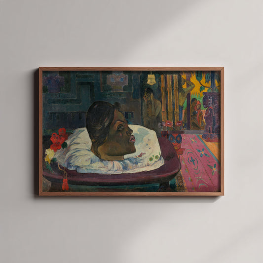 Paul Gauguin - Arii Matamoe, The Royal End (1892) - Classic Painting Art Print - Tahitian Mourning Scene Severed Head Poster