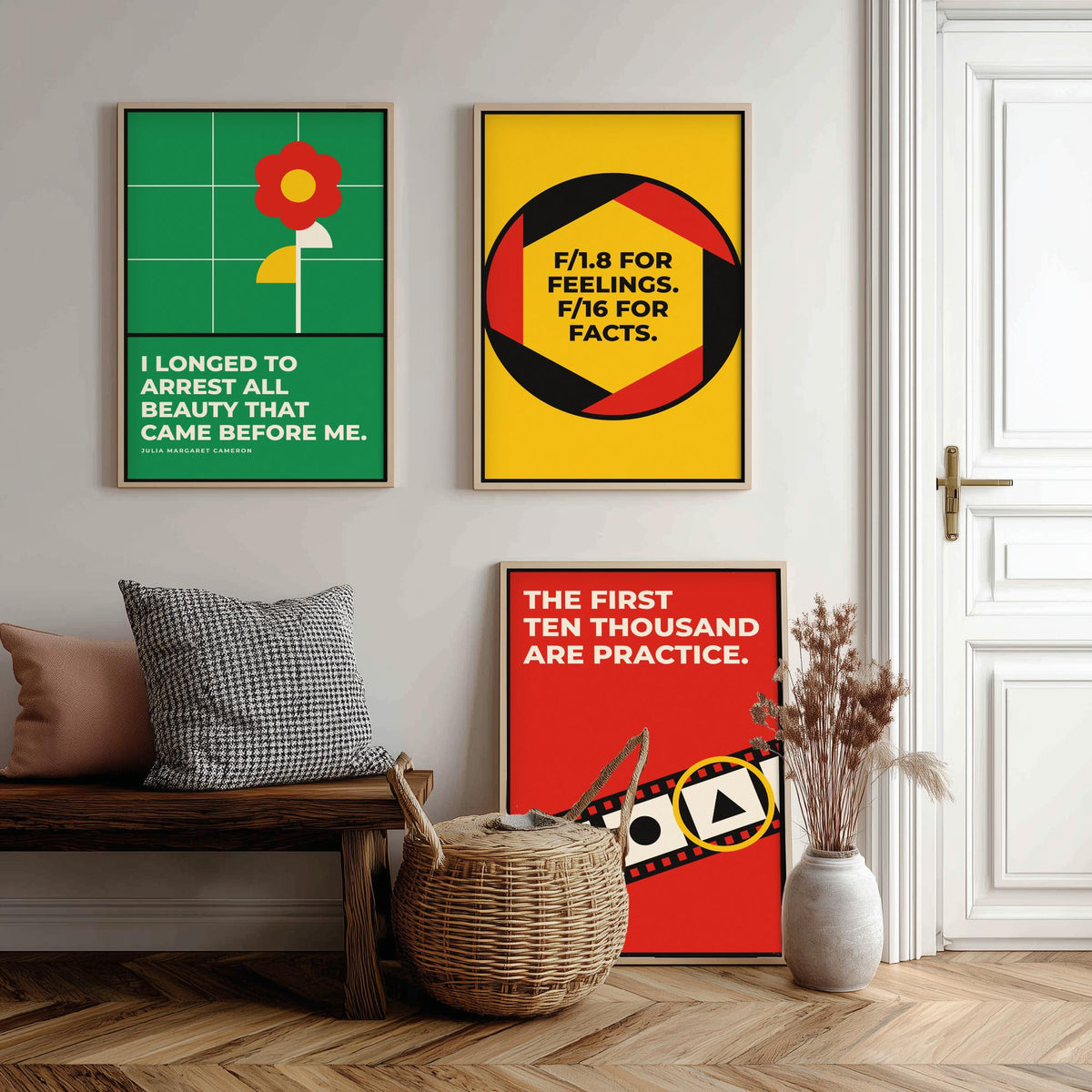 Photography Quotes Set of Three Art Prints - 3 Bauhaus Photographer Posters - Minimalist Art Wall Art Illustration V1
