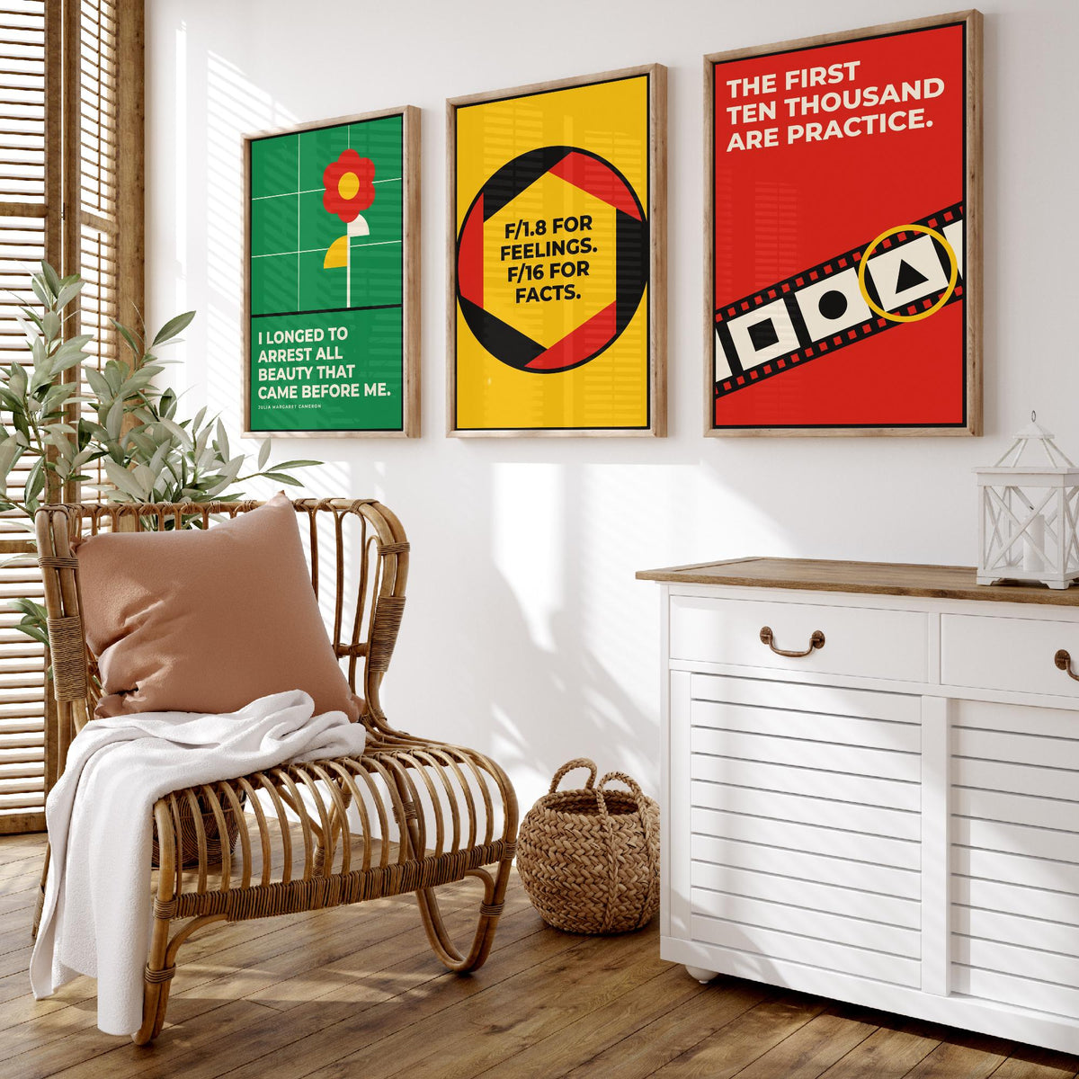 Photography Quotes Set of Three Art Prints - 3 Bauhaus Photographer Posters - Minimalist Art Wall Art Illustration V1