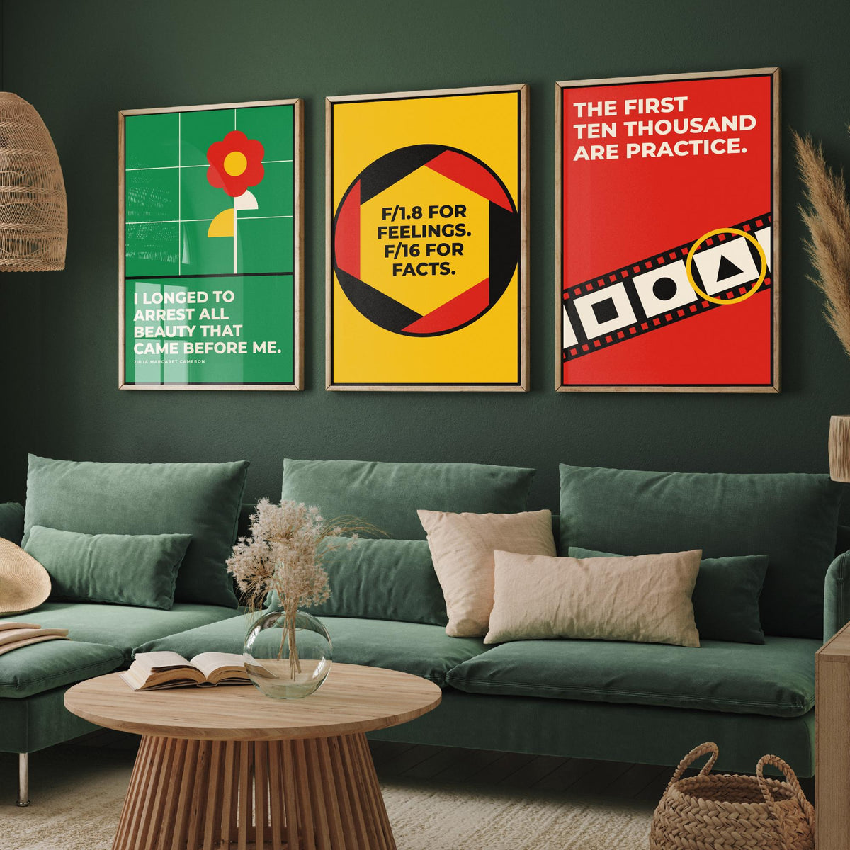 Photography Quotes Set of Three Art Prints - 3 Bauhaus Photographer Posters - Minimalist Art Wall Art Illustration V1