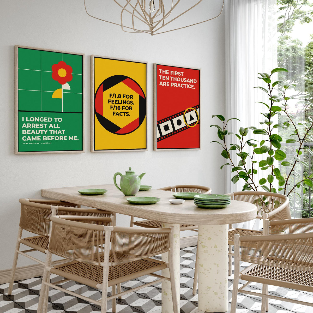Photography Quotes Set of Three Art Prints - 3 Bauhaus Photographer Posters - Minimalist Art Wall Art Illustration V1