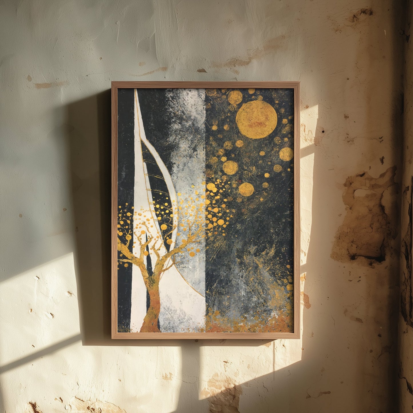 Spinnaker Tower Portsmouth Art Print - Klimt Style Gold Leaf Poster - Gold Illustration Wall Art 3/3