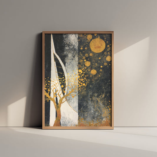Spinnaker Tower Portsmouth Art Print - Klimt Style Gold Leaf Poster - Gold Illustration Wall Art 3/3