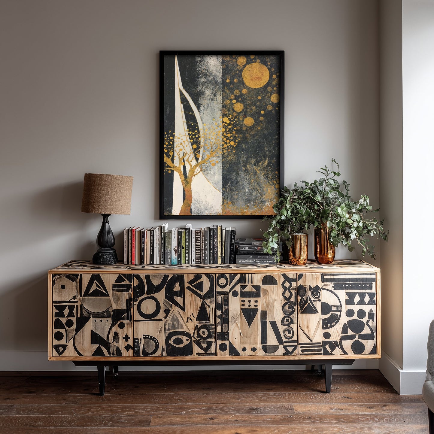 Spinnaker Tower Portsmouth Art Print - Klimt Style Gold Leaf Poster - Gold Illustration Wall Art 3/3
