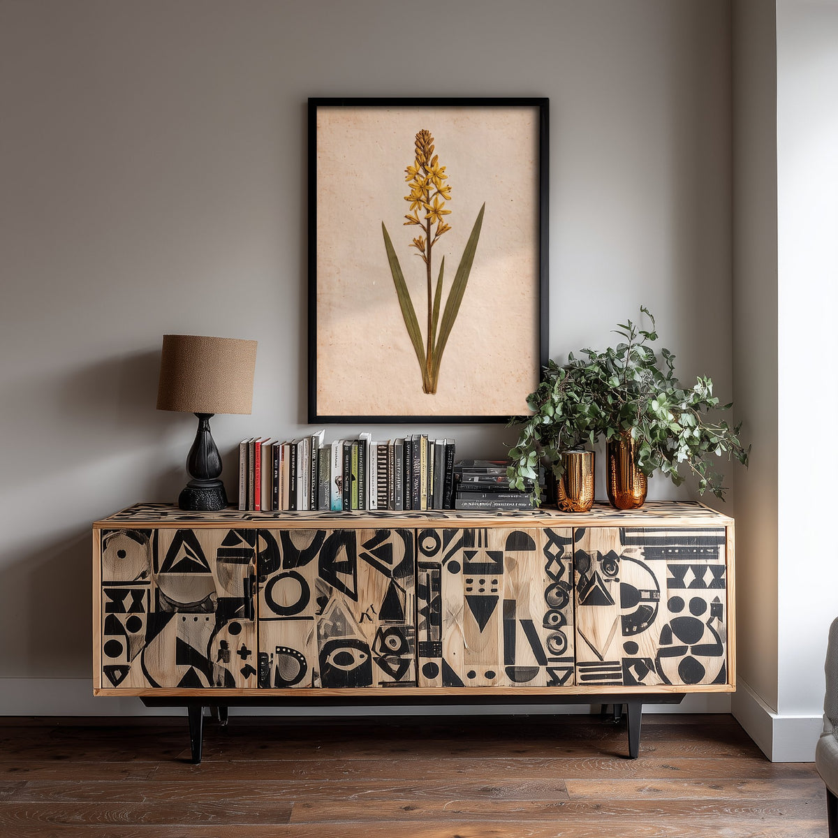 Bog Asphodel Art Print - New Forest Wildflower Photo - Vintage Pressed Herbarium Poster - Yellow Heathland Botanical 2/3