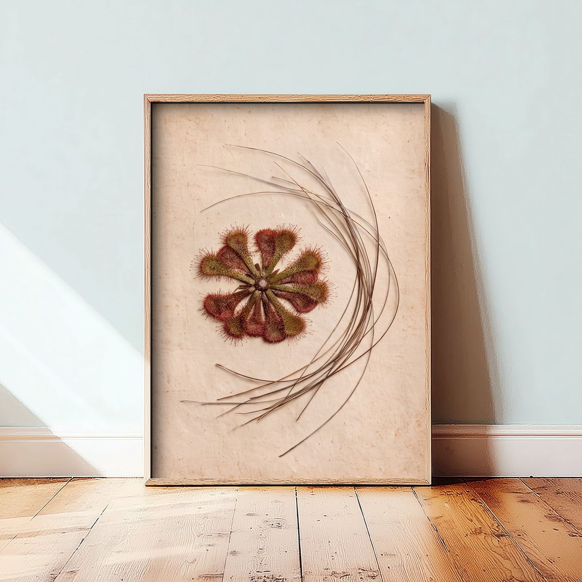 Sundew Art Print - Carnivorous Plant Photo - New Forest Bog Herbarium Poster - Vintage Pressed Botanical Specimen 3/3
