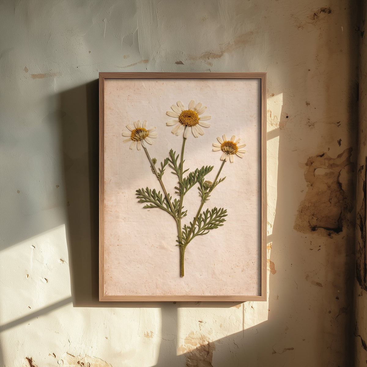 Sea Mayweed Art Print - Pressed Flower Vintage Herbarium Photo - Shetland Shoreline Coastal Botanical Poster 1/3