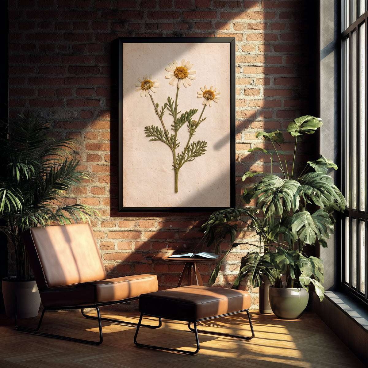Sea Mayweed Art Print - Pressed Flower Vintage Herbarium Photo - Shetland Shoreline Coastal Botanical Poster 1/3
