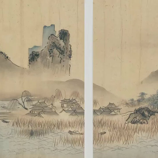 Set of Three Japanese Landscape Prints - Ukiyo-e  Vintage Triptych - 3 Paintings Photo Poster Wall Art Gift Giclée Museum Gallery Japan