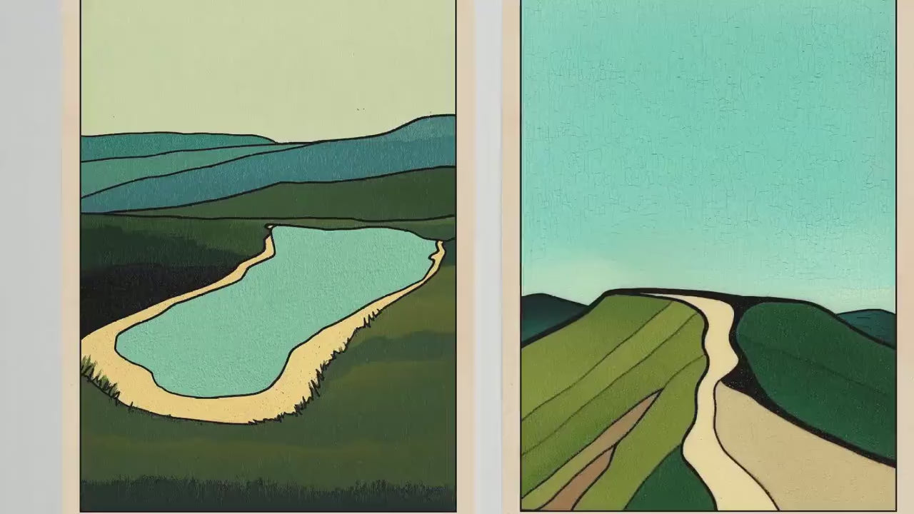 The Brecon Beacons Collection - Set of Three Welsh Art Prints - Llyn y Fan Fach, Pen y Fan & Sgwd Yr Eira Posters - 3 Photo Painting Wales