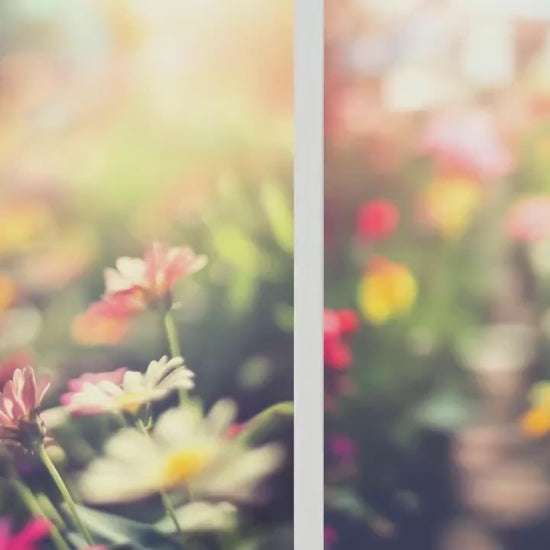 Blurry Flower Garden Photographs - Set of Three Art Prints - Colourful Floral Posters - Muted Photo Décor - Art Paintings 3 Wildflowers