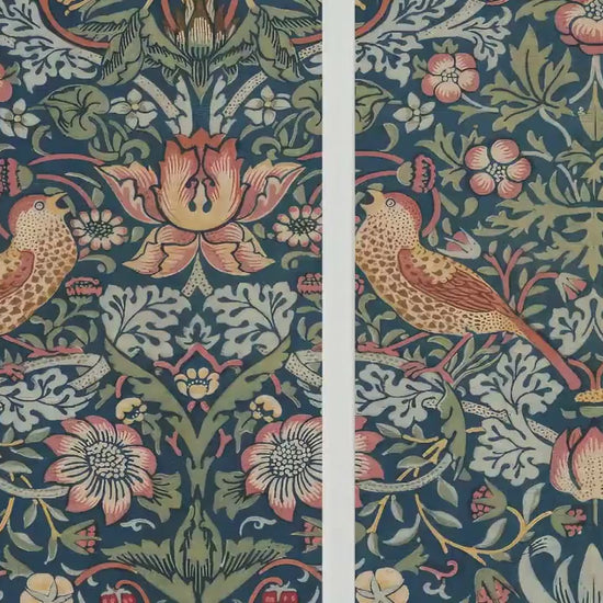 Set of Three Strawberry Thief Prints - William Morris Tapestry Triptych - 3 Paintings Photo Poster Wall Art Gift Giclée Museum Gallery