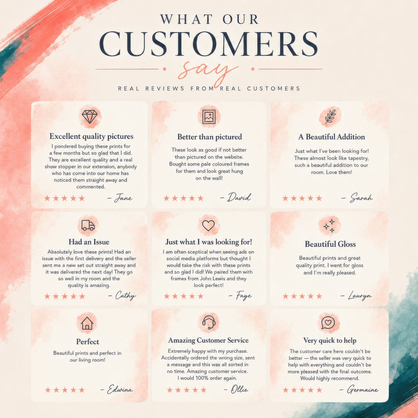 Customer reviews