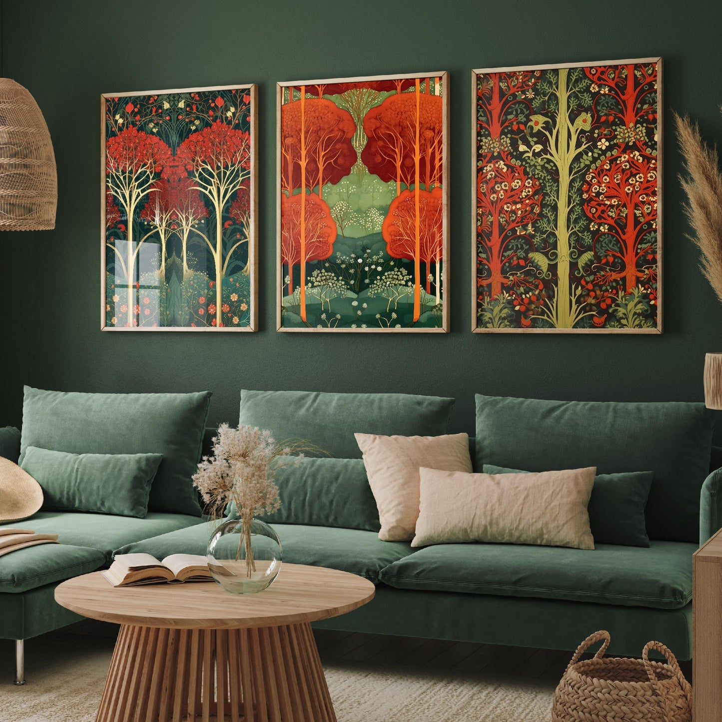 Scottish Woodlands Set of Three Art Prints