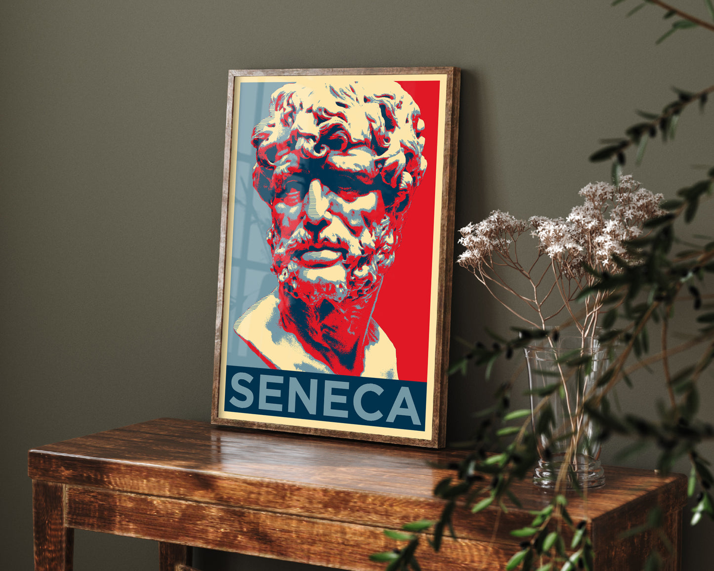 Set of Three Stoic Philosopher Prints - 3 Stoicism Posters Featuring Marcus Aurelius, Epictetus And Seneca - Photo Wall Art Gift Giclée Museum Quality