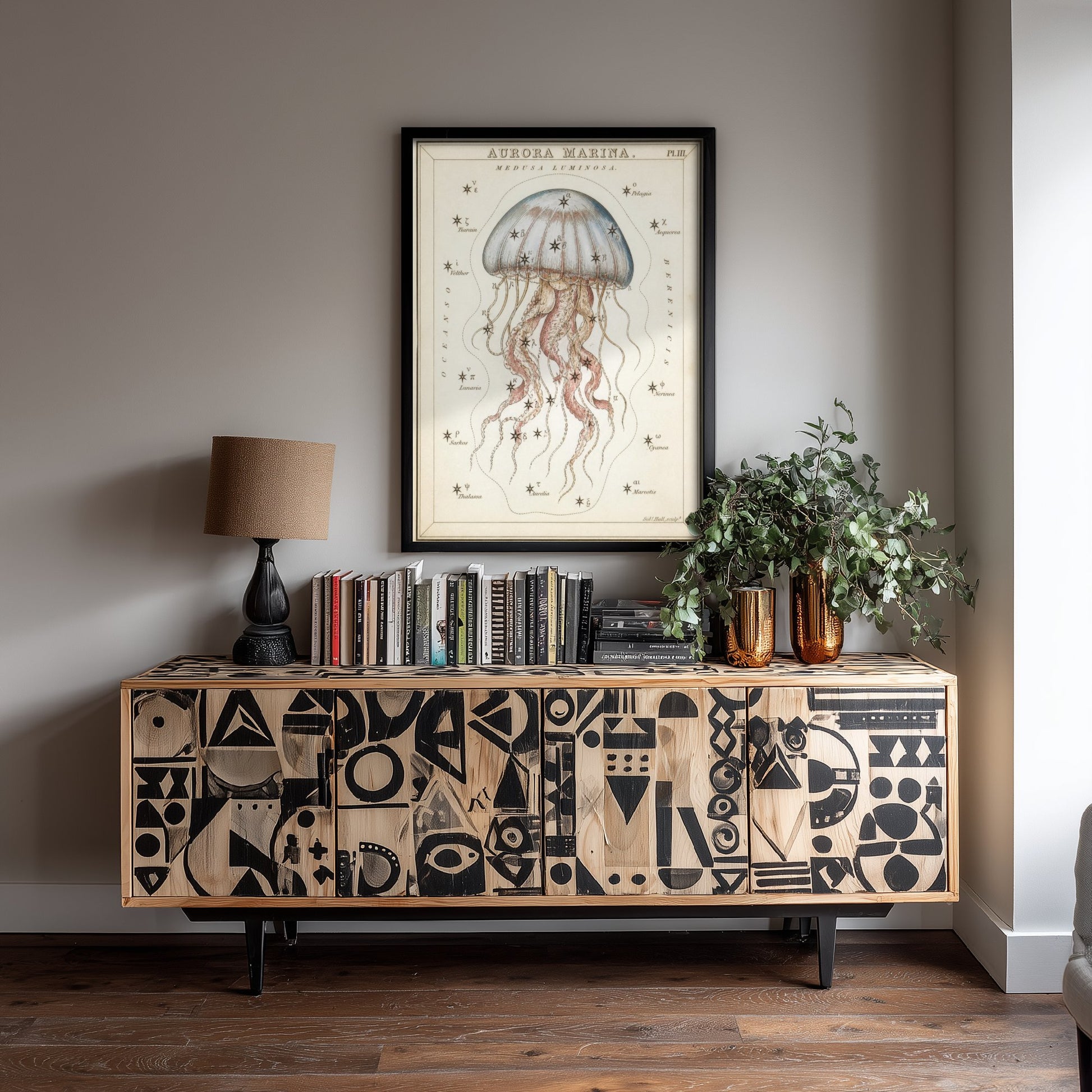 Jellyfish Art Print - Vintage Sidney Hall Scientific Poster - Antique Sea Creature Illustration Wall Art 3/3