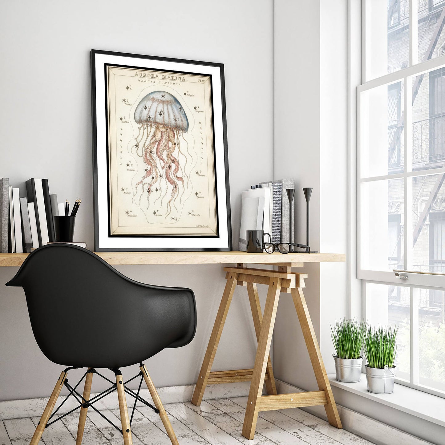 Jellyfish Art Print - Vintage Sidney Hall Scientific Poster - Antique Sea Creature Illustration Wall Art 3/3