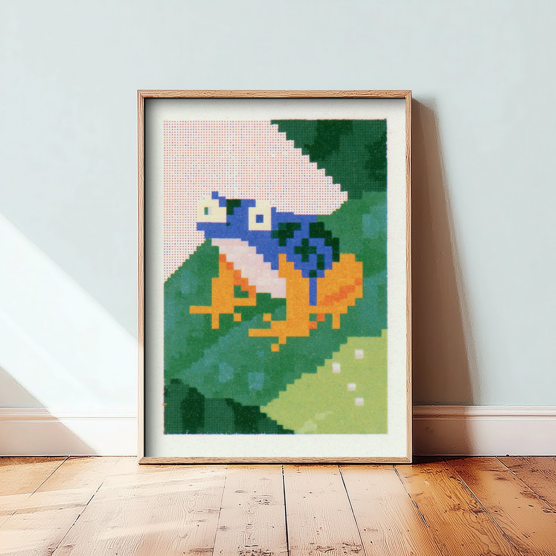 Poison Dart Frog Pixel Art Print - Retro 8-Bit Animal Poster - Pixel Illustration - Gamer Wall Art 2/3