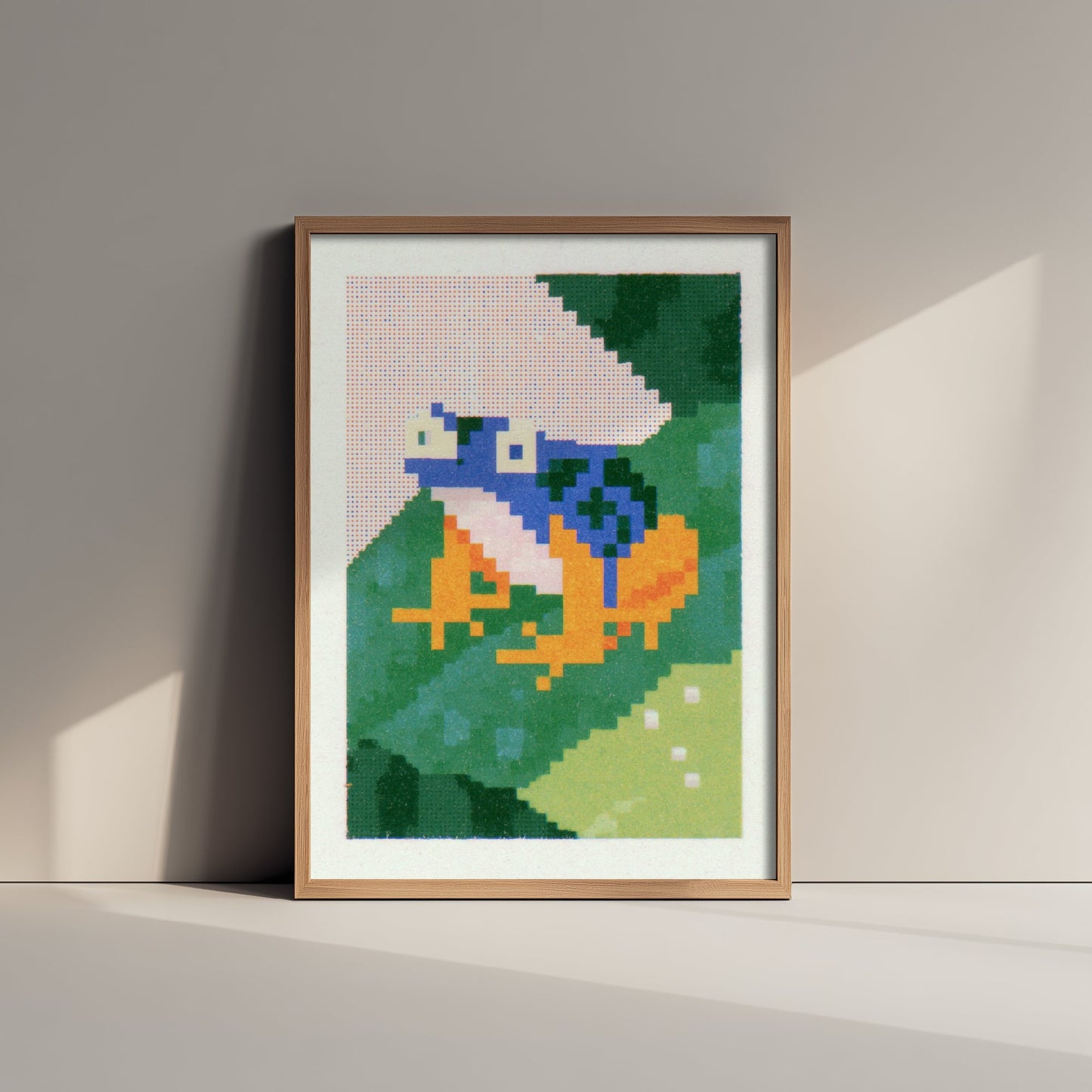 Poison Dart Frog Pixel Art Print - Retro 8-Bit Animal Poster - Pixel Illustration - Gamer Wall Art 2/3