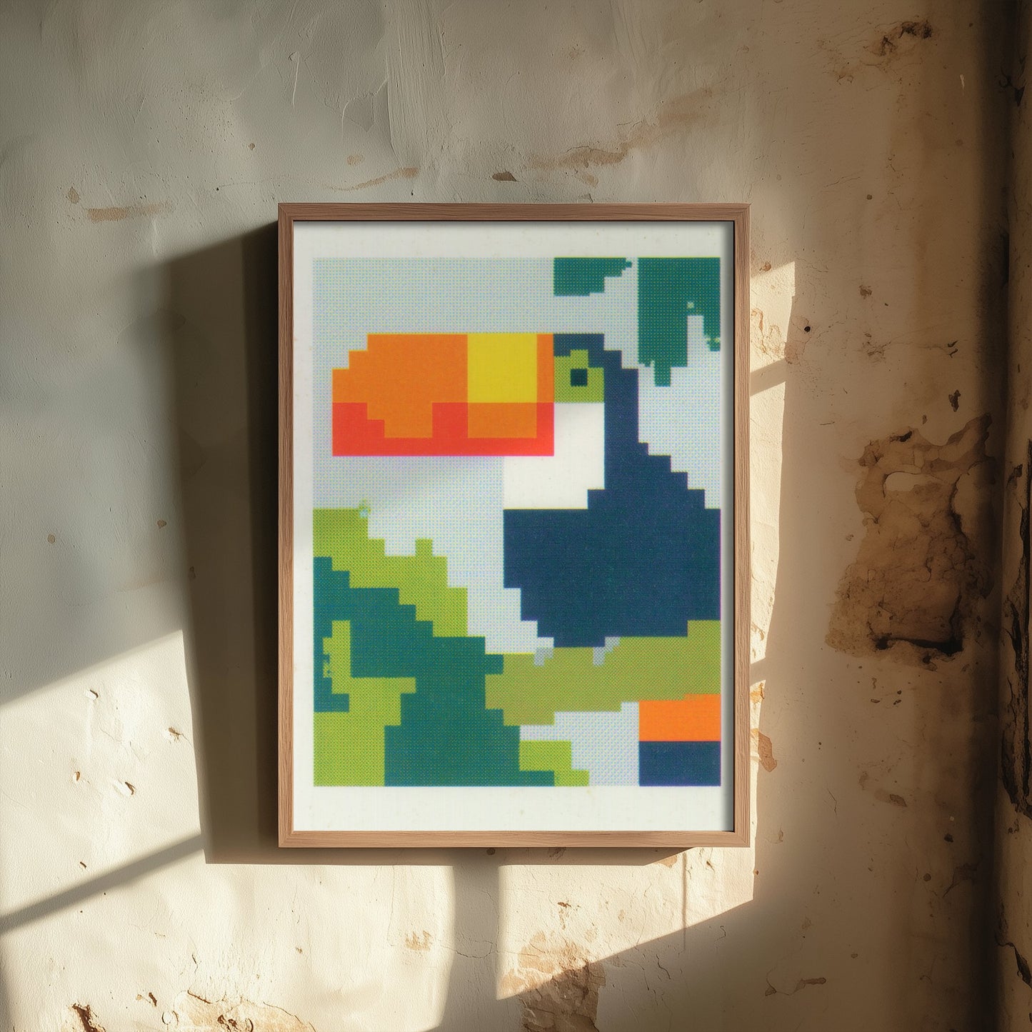 Toucan Pixel Art Print - Retro 8-Bit Animal Poster - Pixel Illustration - Gamer Wall Art 3/3