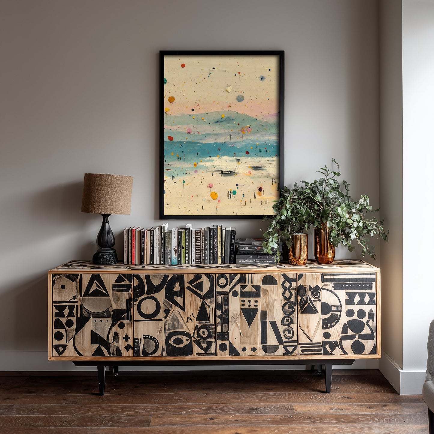 Maya Bay Thailand Art Print - Abstract Beach Poster - Pastel Coastal Painting - Koh Phi Phi 2/3