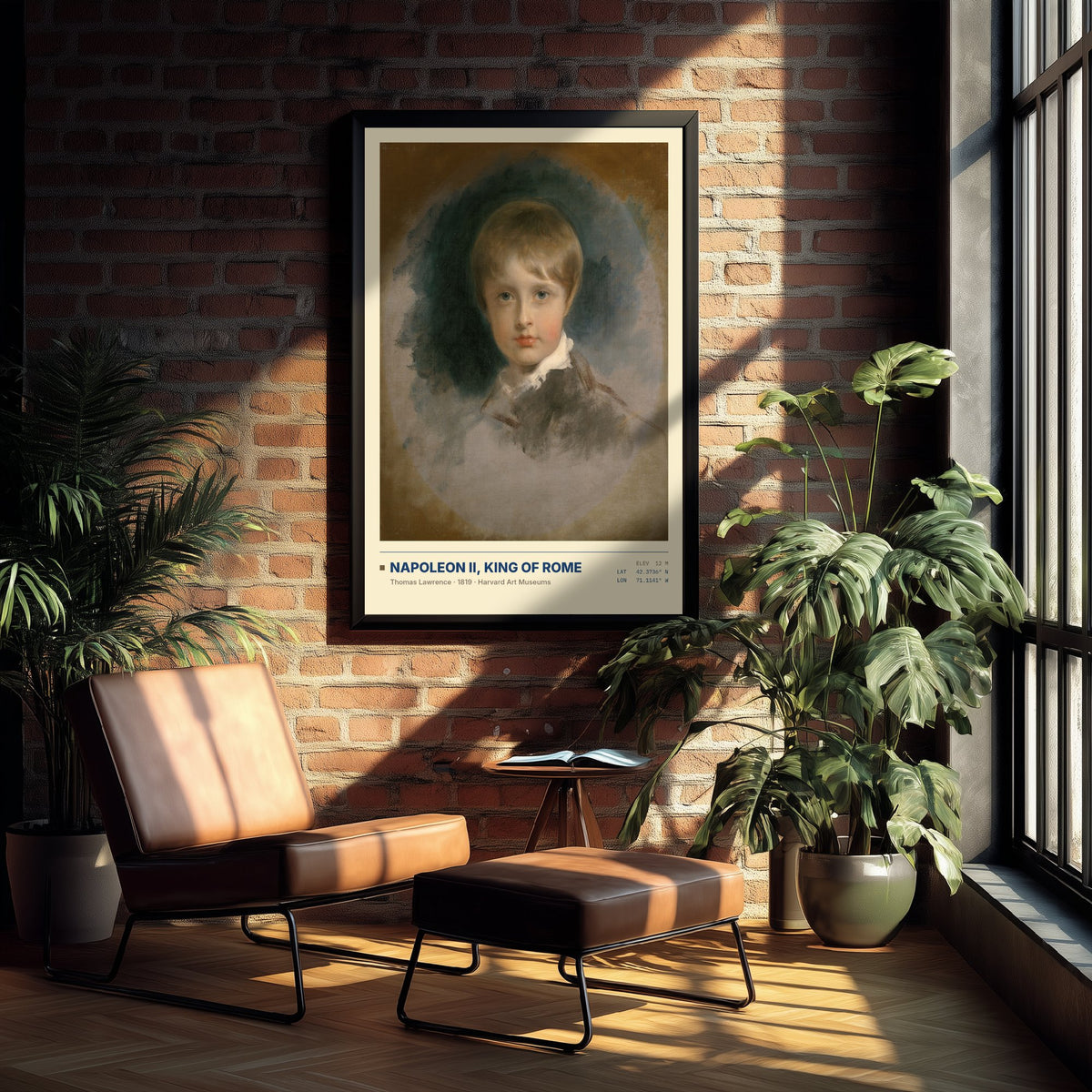 Napoleon II King of Rome by Thomas Lawrence Art Print - 1819 Romantic Classic Painting Poster - Child Portrait Harvard Gallery Surveymono