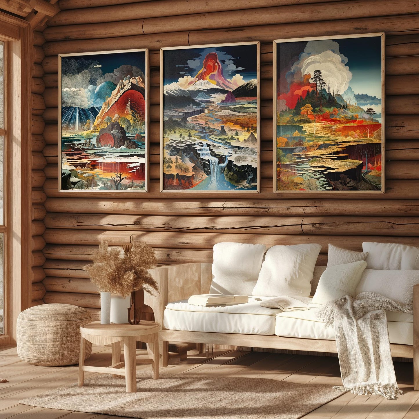 Topographical Explosion Set of Three Art Prints 3 - Set of 3 Geological Posters - Paintings Photo Poster Wall Art Gift Museum Giclee Rocks