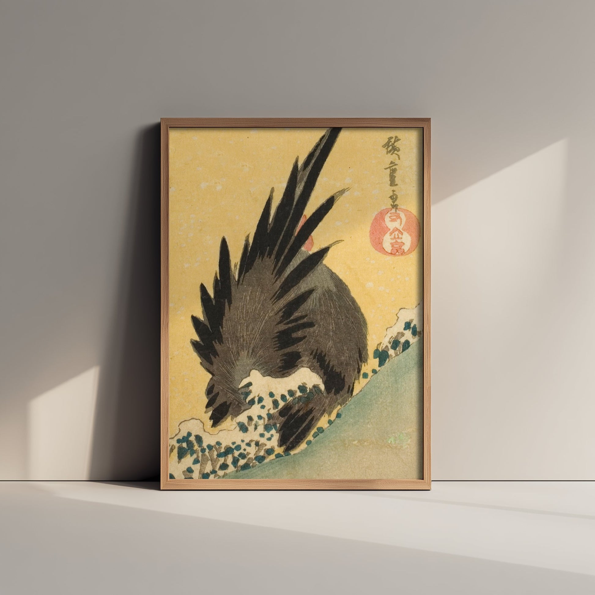 Utagawa Hiroshige Rooster in Snow Art Print - Japanese Woodblock Painting Poster - Bird Wall Art 2/3