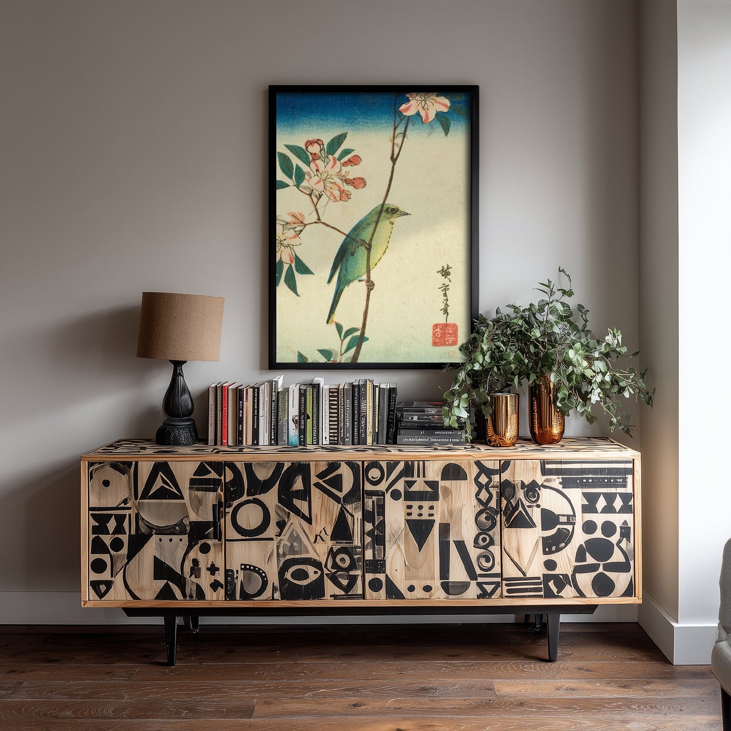 Utagawa Hiroshige White-Eye Art Print - Japanese Woodblock Painting Poster - Blossom Bird Wall Art 3/3