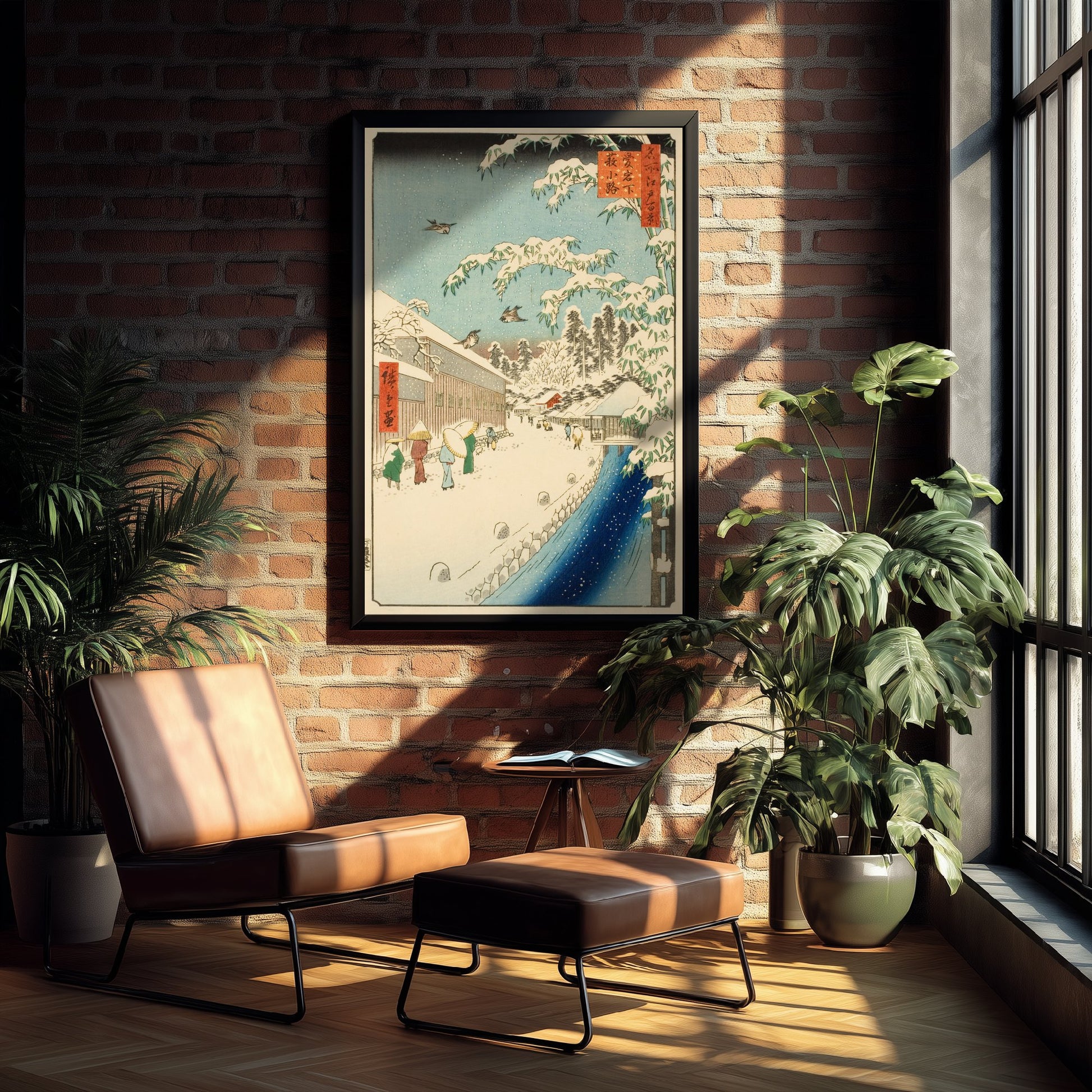 Utagawa Hiroshige Yabu Street Art Print - Japanese Woodblock Painting Poster - Snowy Edo Wall Art 3/3