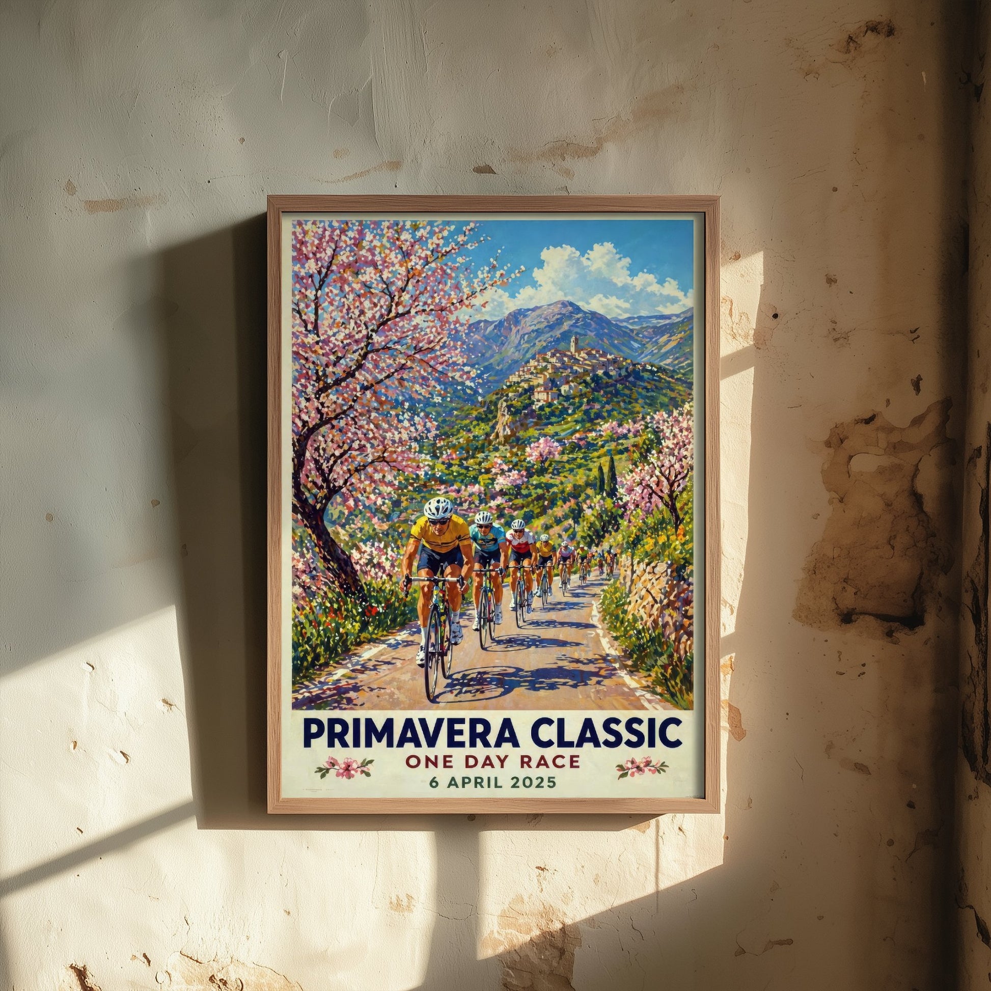 Primavera Classic Cycling Poster - Vintage Art Print - Spring Bike Race Illustration Wall Art 3/3