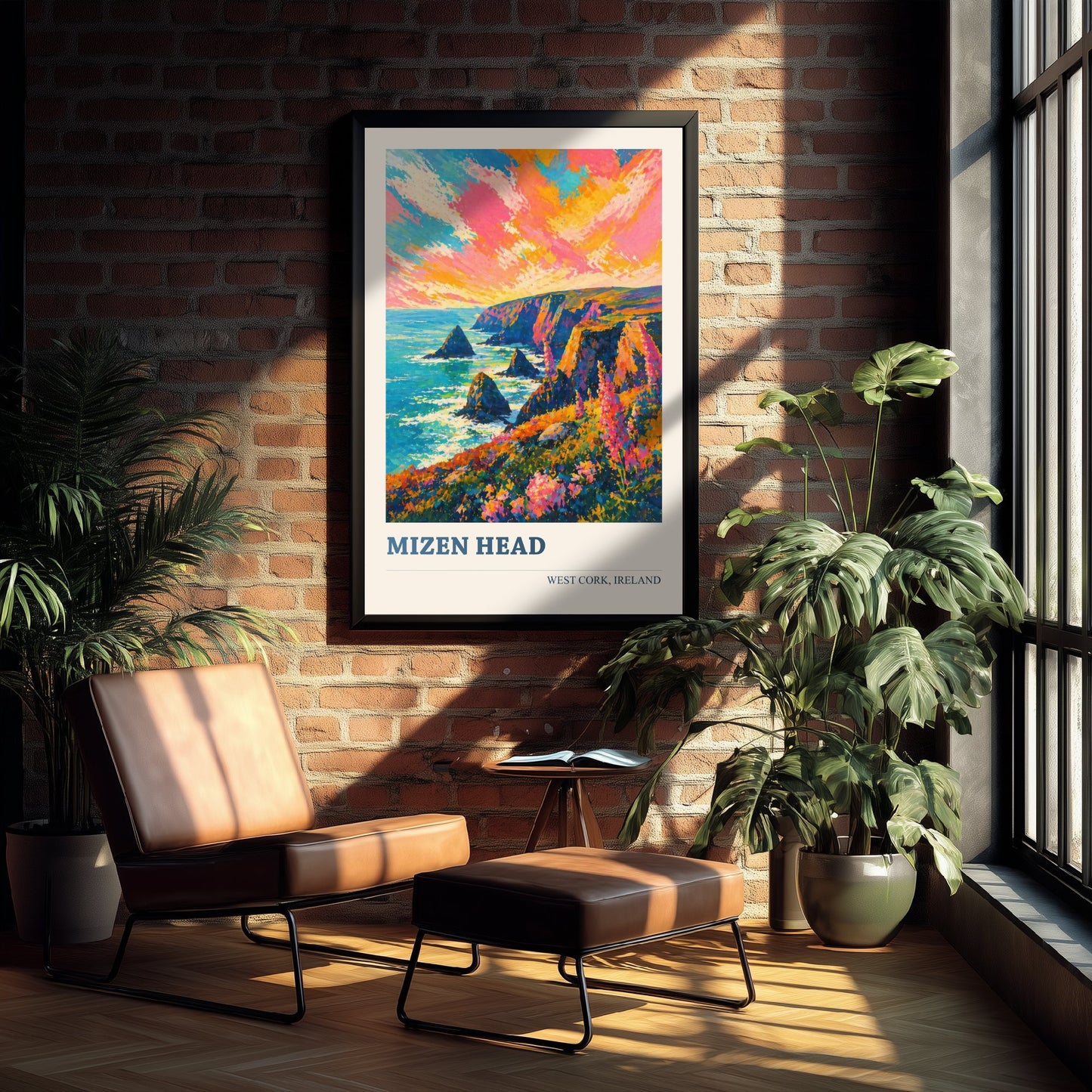 Mizen Head West Cork Ireland Travel Poster - Art Print - Vibrant Coastal Illustration Wall Art 3/3