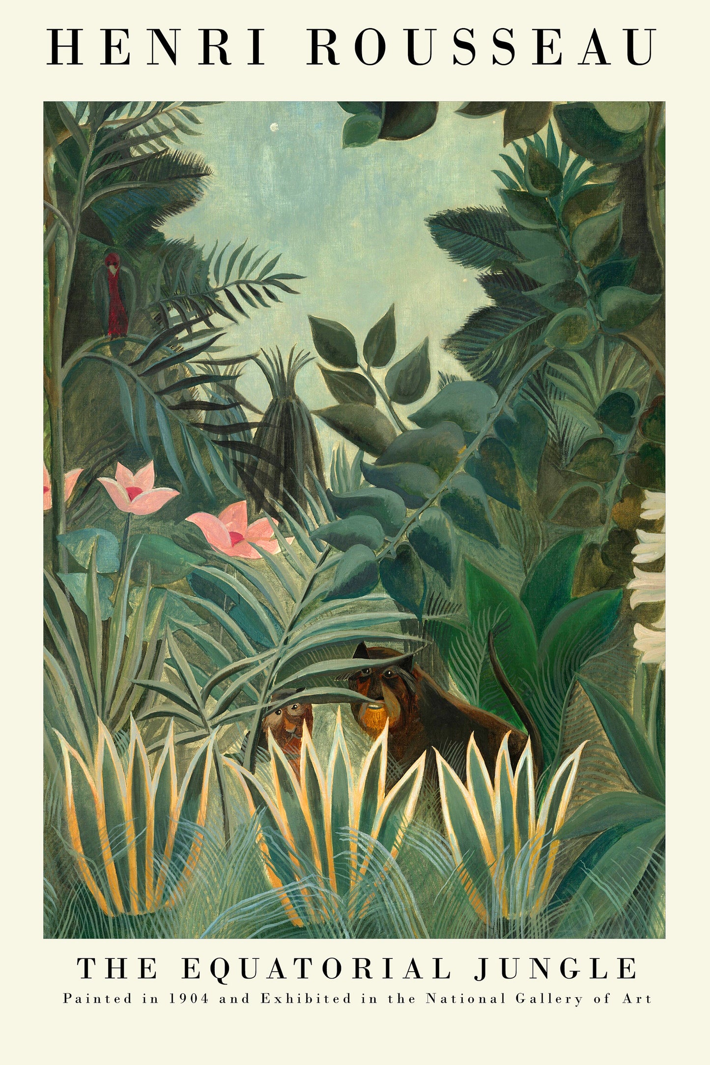 Set of Three Henri Rousseau Prints - 3 Botanical Paintings - Photo Poster Wall Art Gift Giclée Museum Quality Illustration The Dream Plants