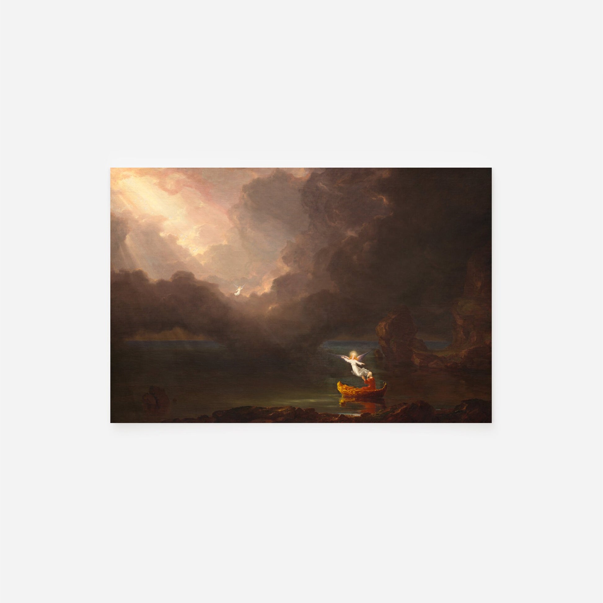 Set of Four Thomas Cole Prints 2 - 4 Classic Paintings - Photo Poster Wall Art Gift Giclée Museum Quality - The Voyage of Life, Childhood