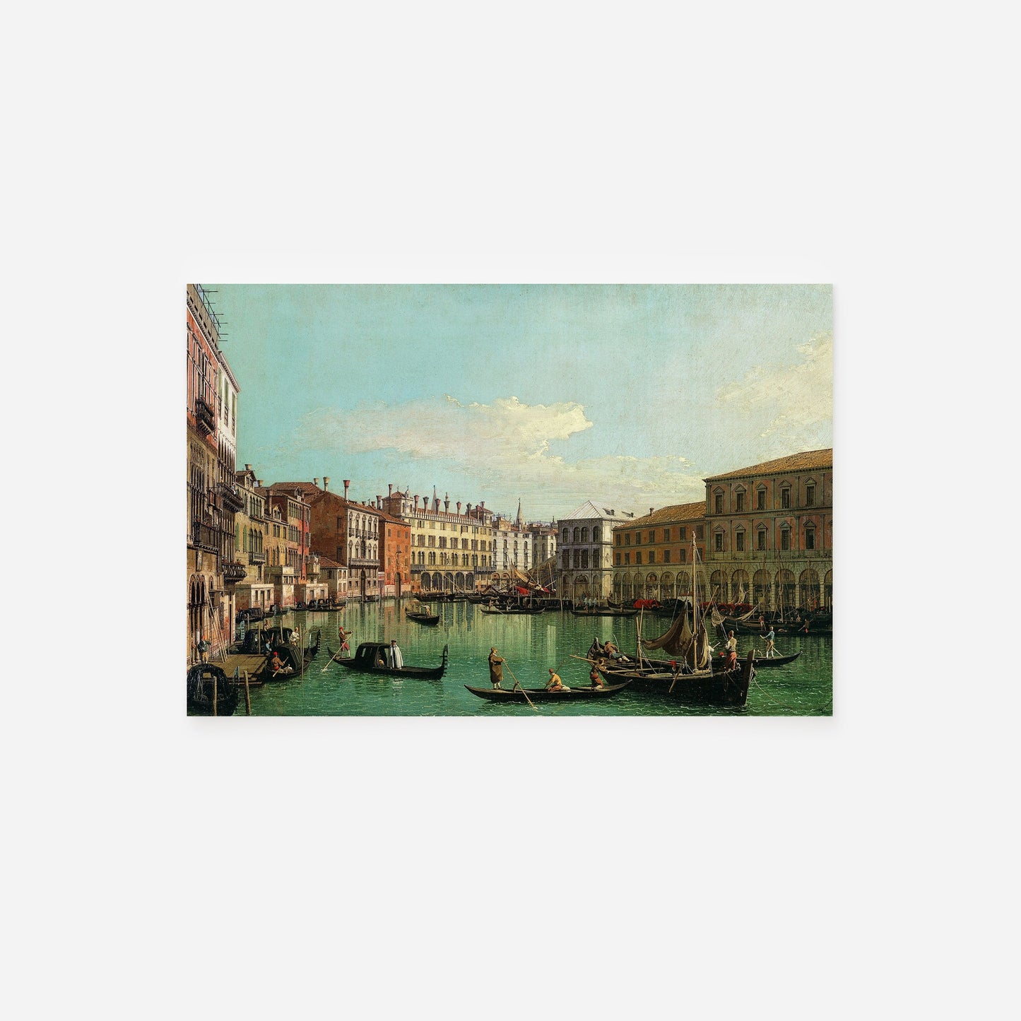 Set of Four Canaletto Prints - 4 Classic Paintings - Photo Poster Wall Art Gift Giclée Museum Quality - Warm Tone Vintage City Venice Water