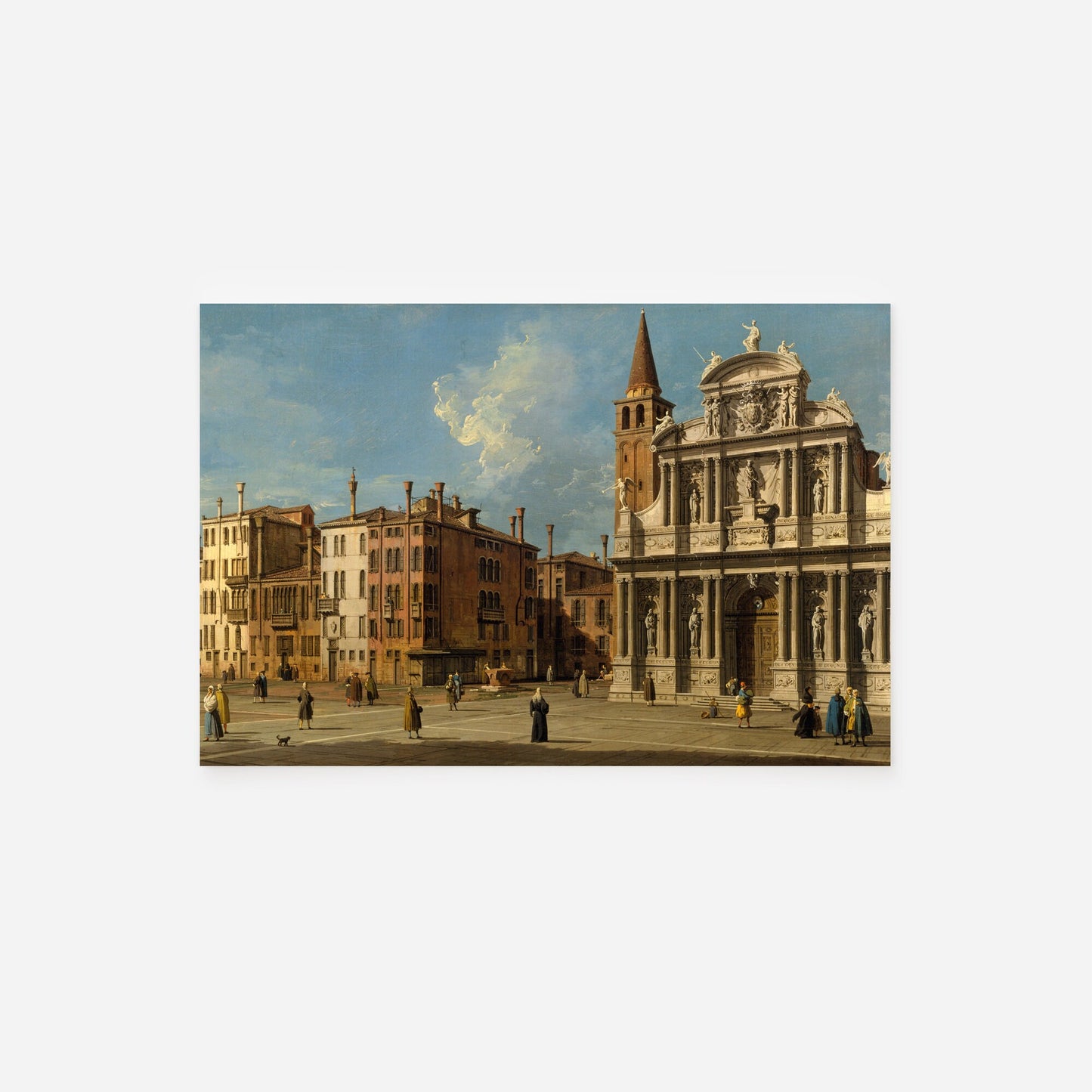 Set of Four Canaletto Prints - 4 Classic Paintings - Photo Poster Wall Art Gift Giclée Museum Quality - Warm Tone Vintage City Venice Water